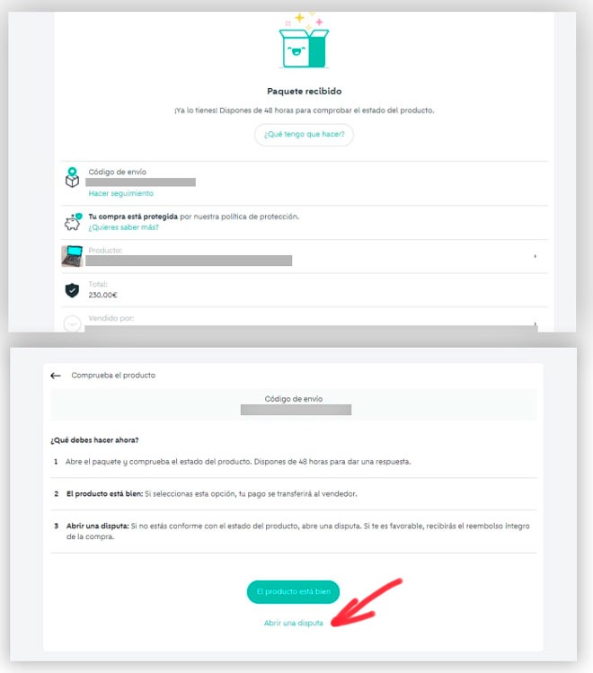 devoluciones wallapop